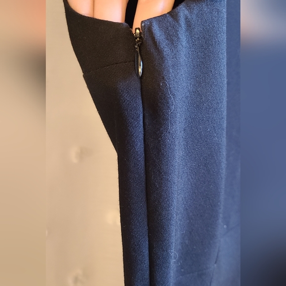 Pendleton sleeveless v-neck black cocktail dress 8 virgin wool - Picture 5 of 8